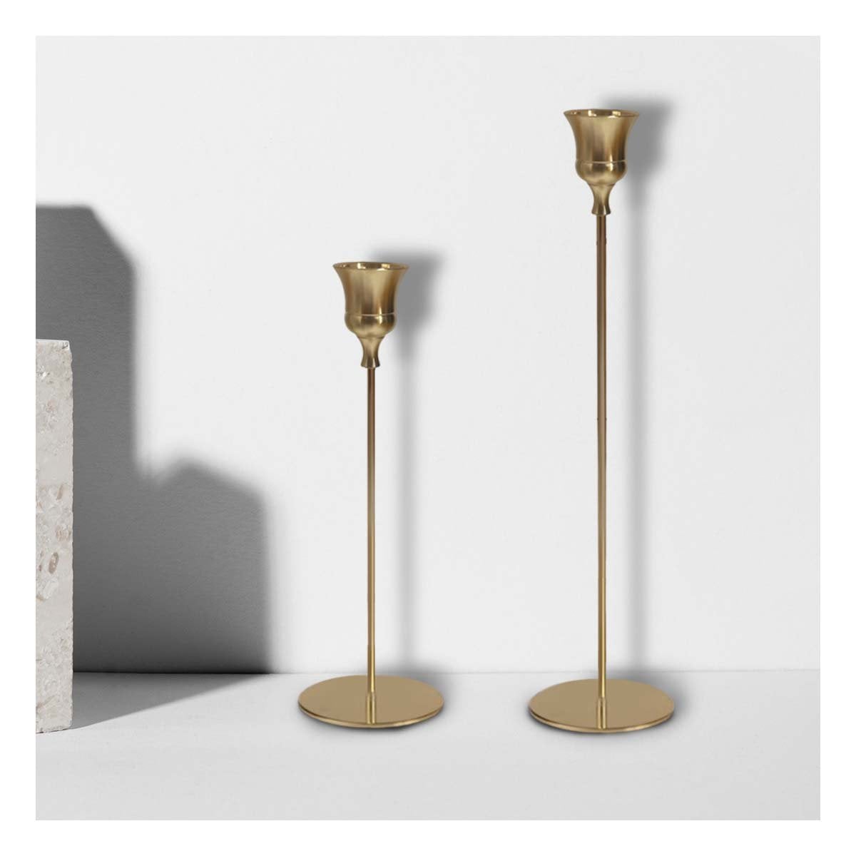 PACK2 BASE DECORATIVA METALICA PARA VELAS QUE ACOMPANA REUNIONES EN CASA Y+PAPEL REGALO - 2