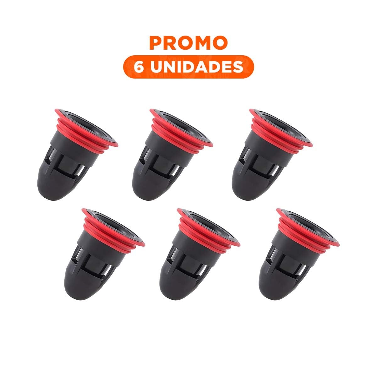 PACK6 FILTRO DE PISO NEGRO CON SISTEMA DE DRENAJE DOMESTICO - 1
