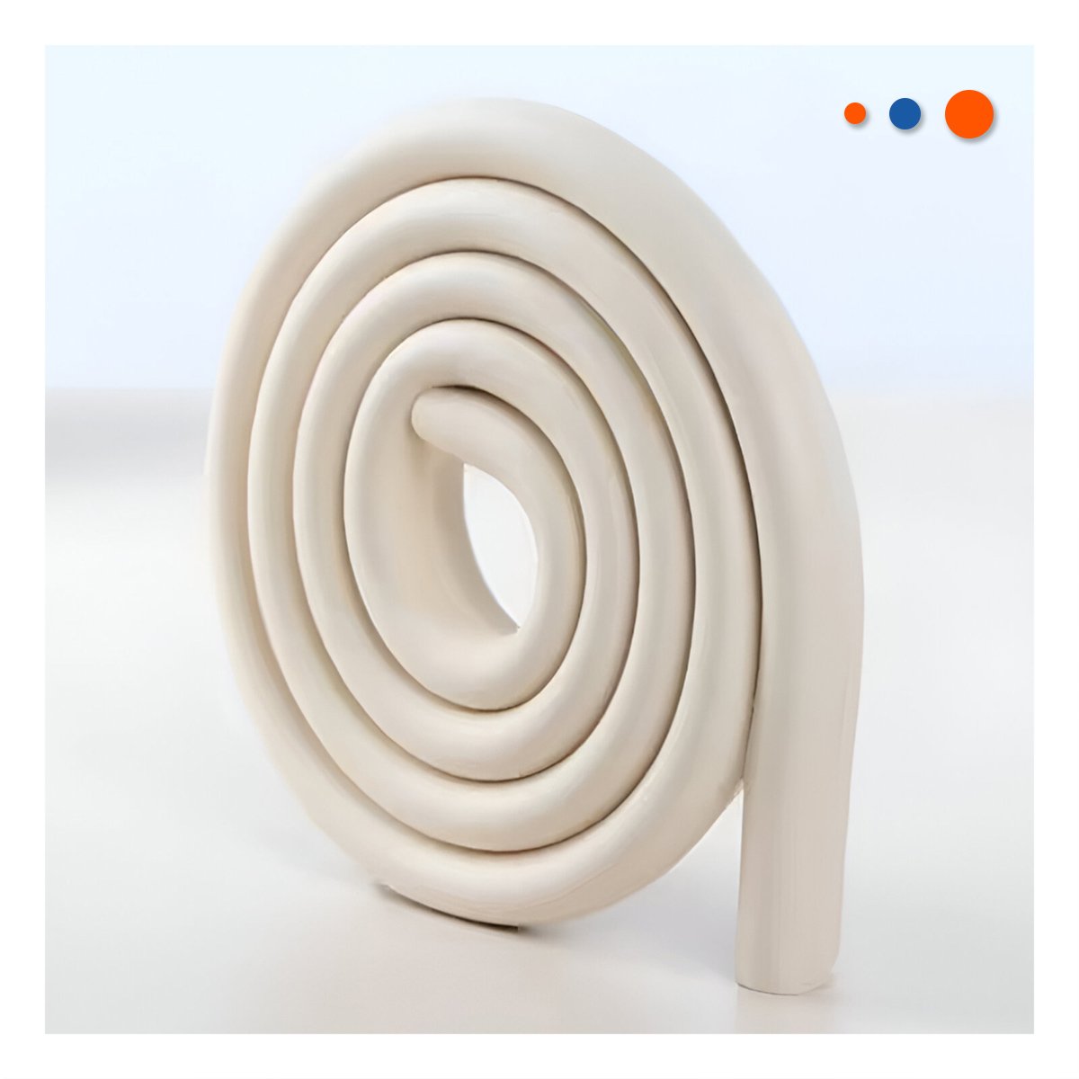 PACK4 ESQUINA ACOLCHADA DE ESPUMA SUAVE PARA BORDES FILOSOS DE MESA HOGAR CREMA Y+PAPEL REGALO - 5