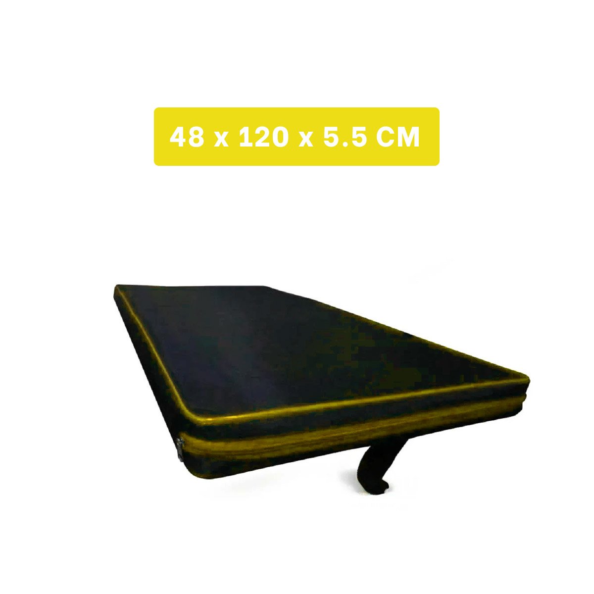 PACK2 ALFOMBRA ACOLCHADA NEGRA TALLA L 1.5 M AMARILLO PARA YOGA Y+PAPEL REGALO - 4