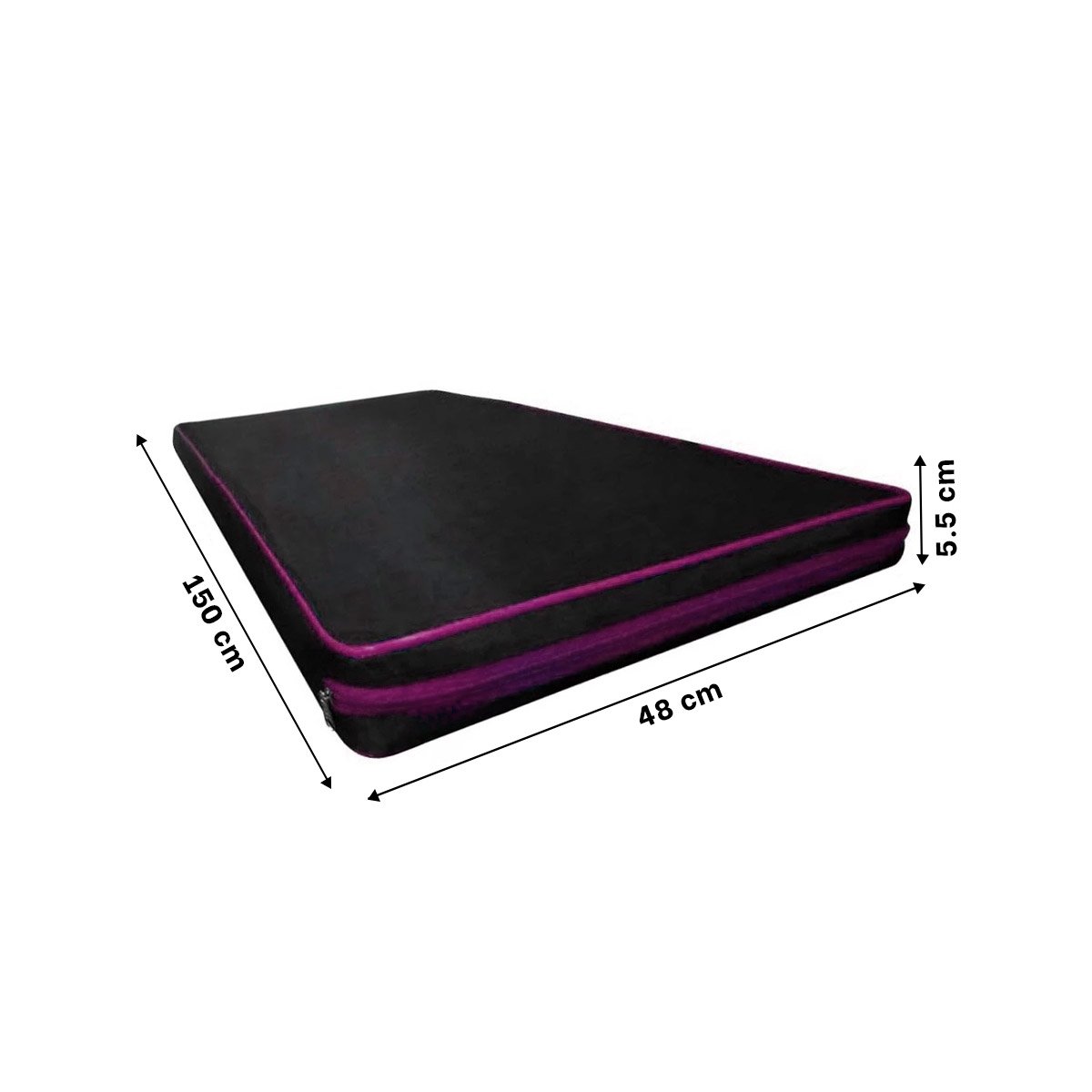 PACK2 ALFOMBRA ACOLCHADA NEGRA TALLA L 1.5 M AMARILLO PARA YOGA Y+PAPEL REGALO - 4