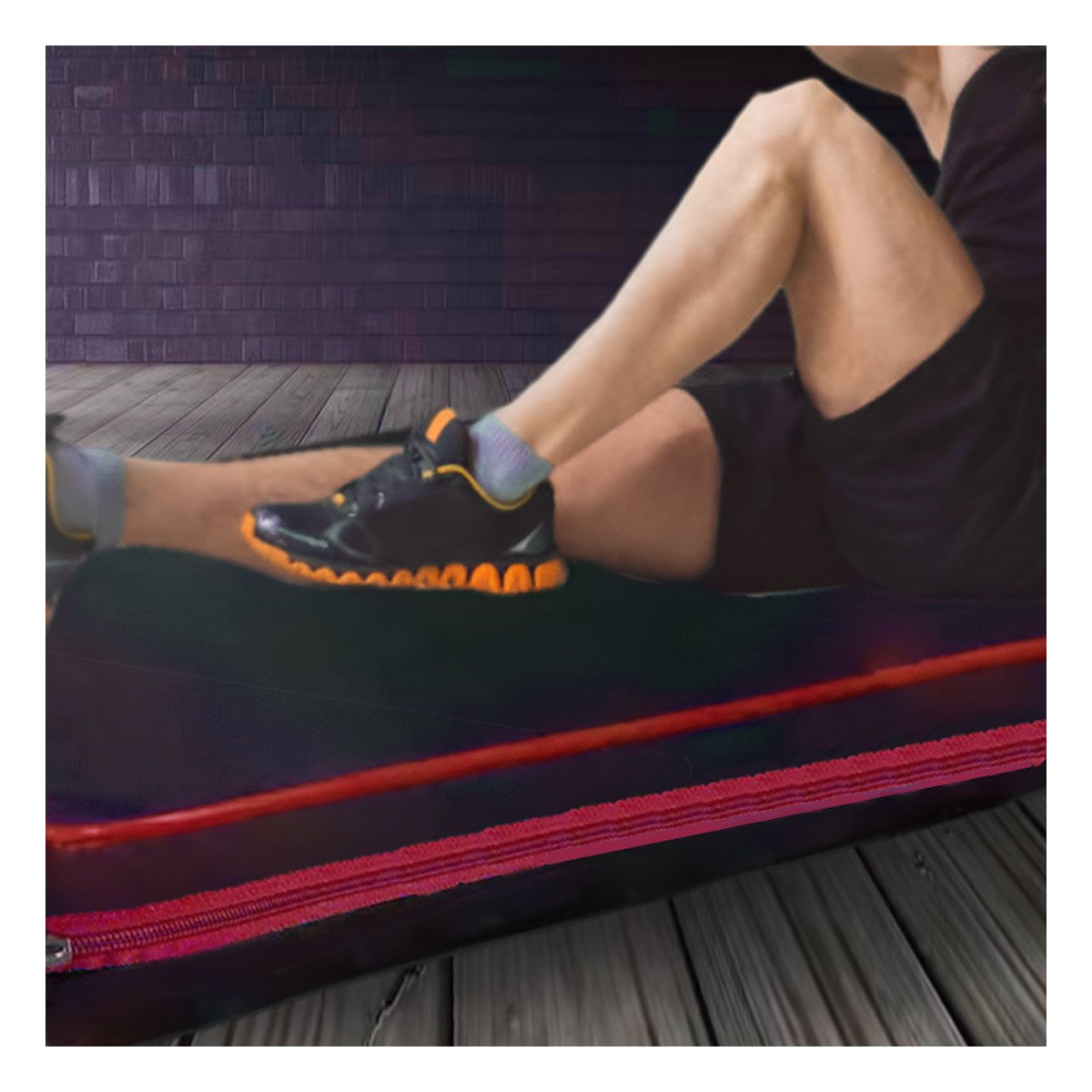 PACK2 BASE ACOLCHADA NEGRA TALLA L 1.5 M AMARILLO PARA FITNESS - 2