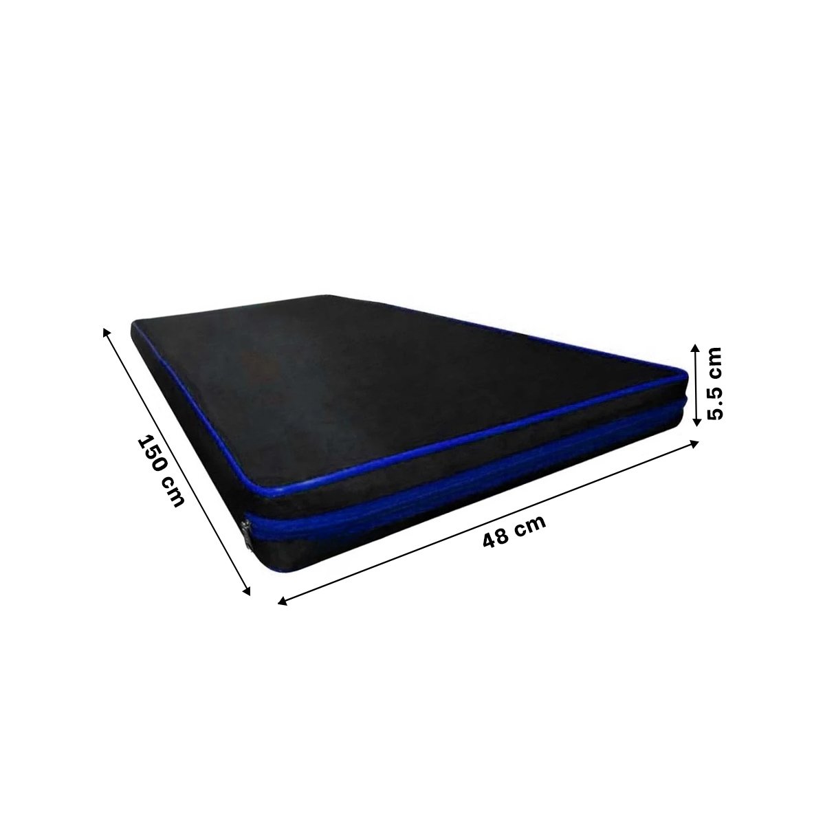 PACK2 ALFOMBRA ACOLCHADA NEGRA TALLA L 1.5 M AMARILLO PARA YOGA Y+PAPEL REGALO - 4