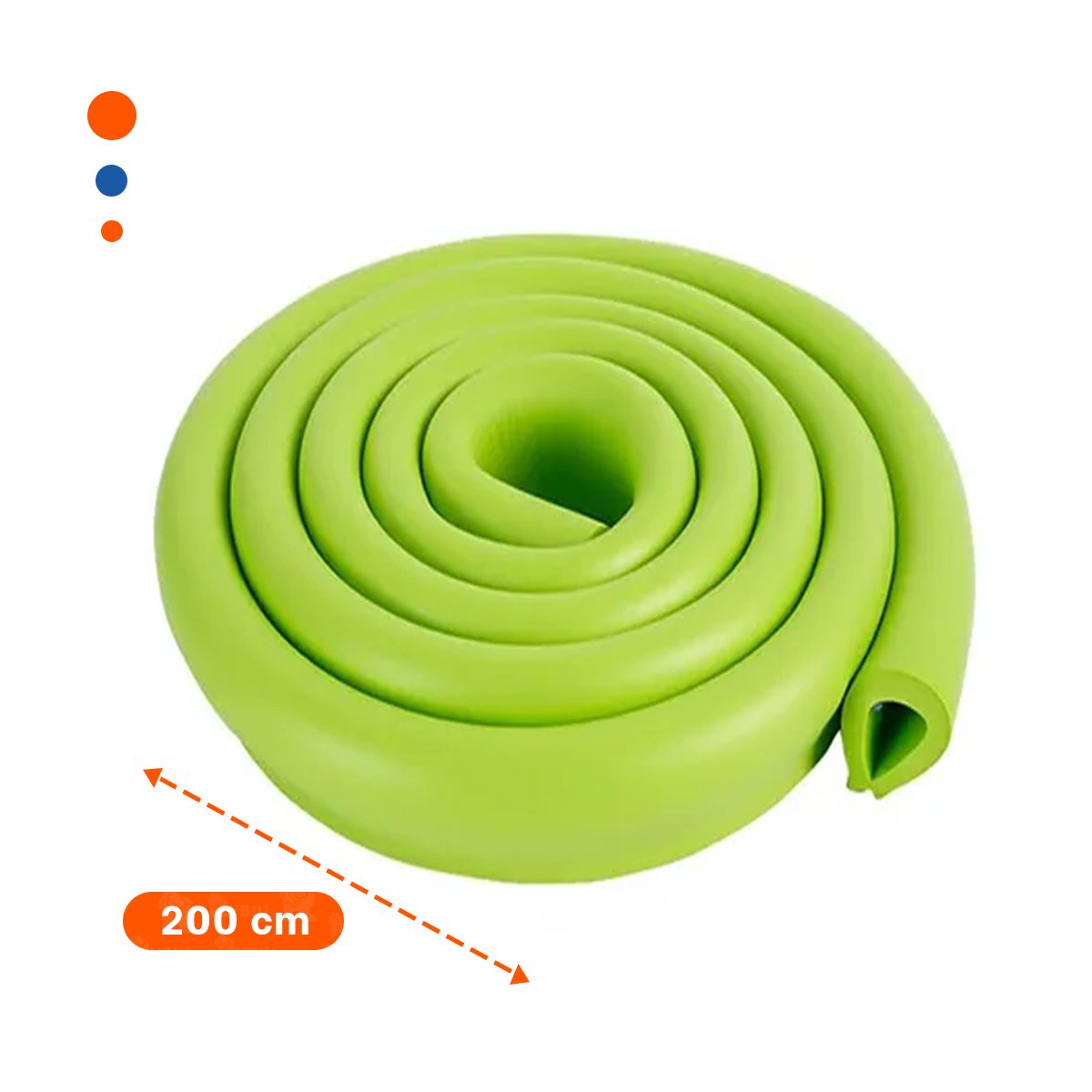 CINTA PROTECTORA DE BORDES ESPUMA 2 METROS VERDE LIMON USO DIARIO PLUS Y+POST IT - 4