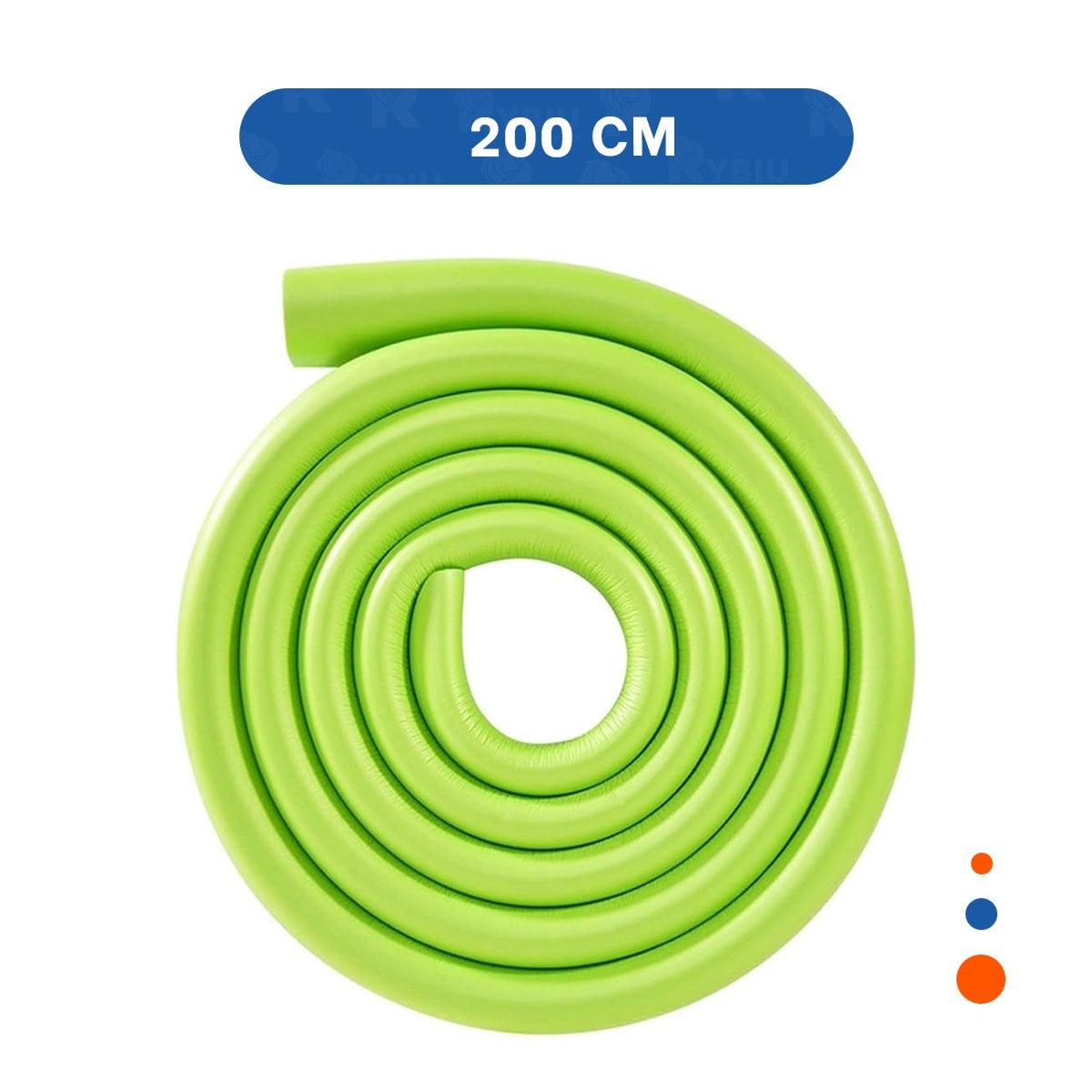 PACK2 PERFIL PROTECTOR DE BORDES ESPUMA 2 METROS VERDE LIMON CUIDADO DIARIO CASA - 4