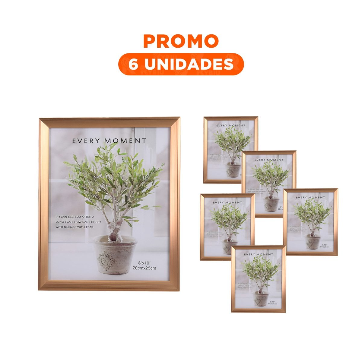 PACK6 MARCO DE FOTO PARA MESA EN ESPACIOS PERSONALES CON DISENO DECORATIVO - 1