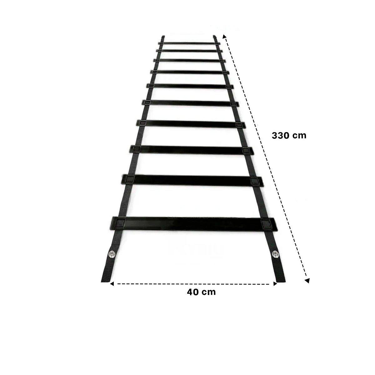 PACK6 ESCALINATA SIN PESO DE 10 PASOS NEGRA COMPACTA Y RESISTENTE Y+REGALO STICKER - 4
