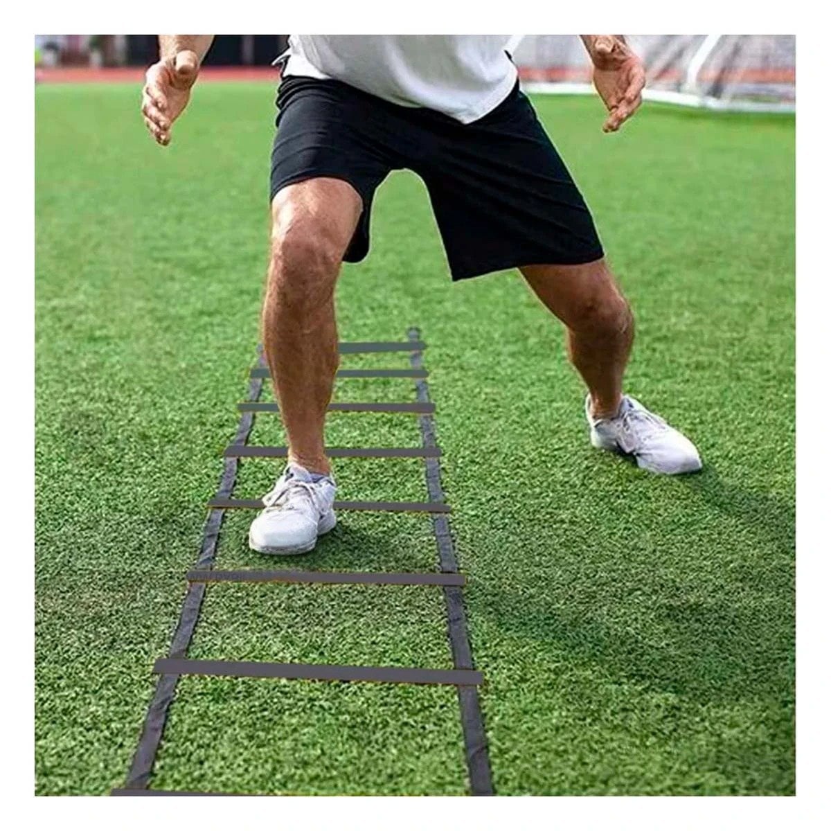 PACK2 ESCALINATA CON PESO DE 12 PASOS NEGRA PARA ENTRENAMIENTO FUNCIONAL Y+REGALO STICKER - 5