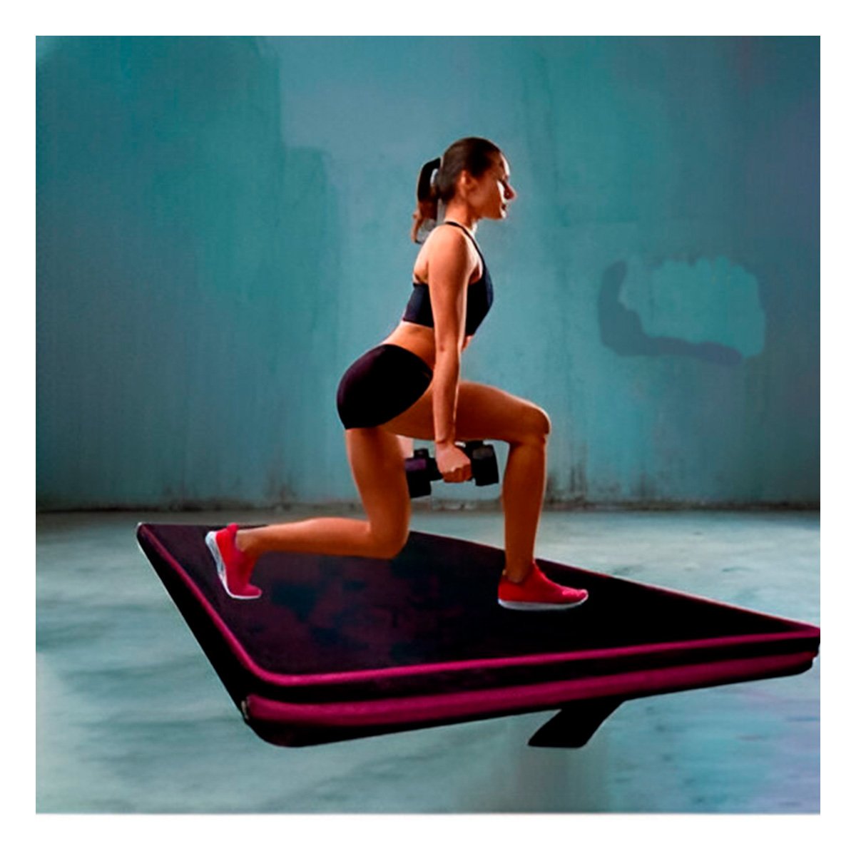 PACK2 BASE ACOLCHADA NEGRA TALLA L 1.5 M AMARILLO PARA FITNESS - 3