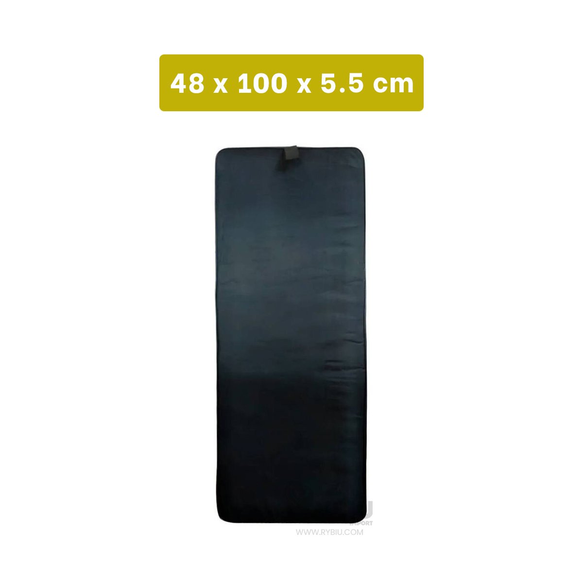 PACK2 ALFOMBRA ACOLCHADA NEGRA TALLA L 1.5 M AMARILLO PARA YOGA Y+PAPEL REGALO - 4