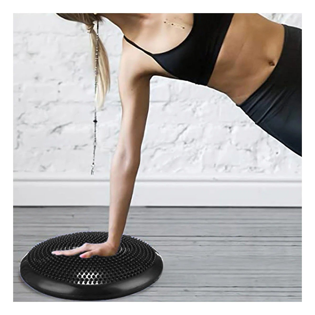 PACK2 PLATAFORMA GIMNASIO BALANCIN PARA EJERCICIOS FUNCIONALES AZUL Y+REGALO STICKER - 3