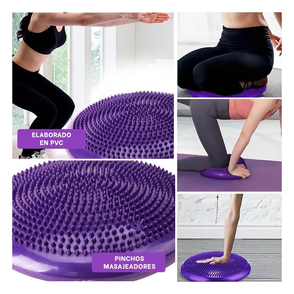 PACK4 TABLERO GIMNASIO BALANCIN PARA MEJORA DE EQUILIBRIO AZUL Y+REGALO STICKER - 2
