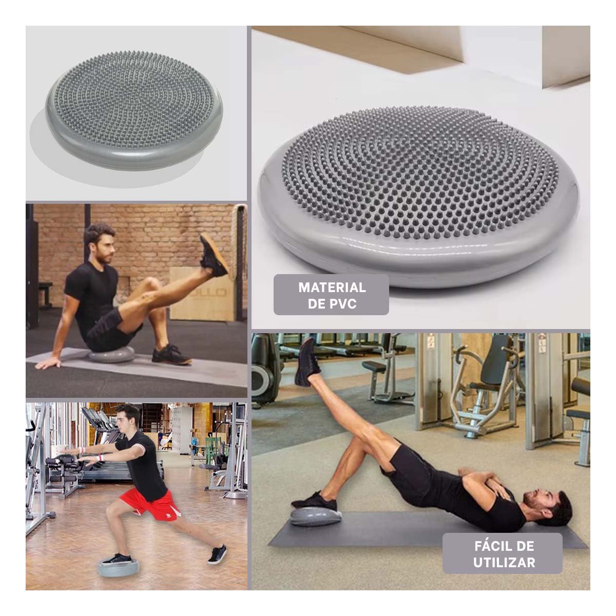 PACK4 TABLERO GIMNASIO BALANCIN PARA MEJORA DE EQUILIBRIO AZUL Y+REGALO STICKER - 2