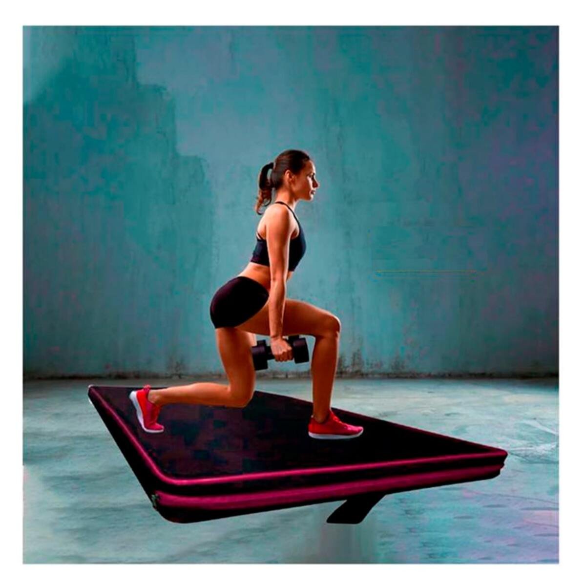 PACK2 BASE ACOLCHADA NEGRA TALLA L 1.5 M AMARILLO PARA FITNESS - 3