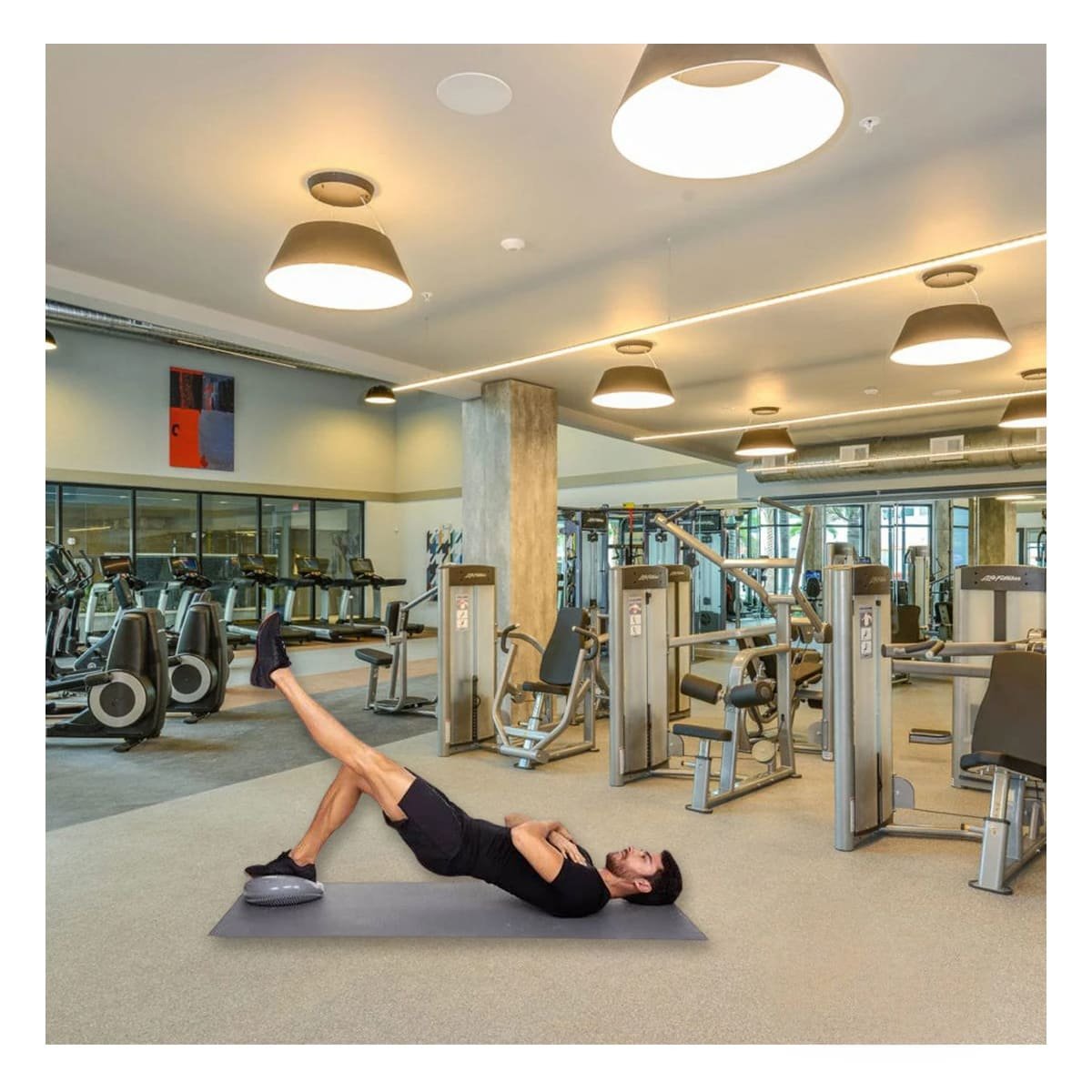 PACK2 PLATAFORMA GIMNASIO BALANCIN PARA EJERCICIOS FUNCIONALES AZUL Y+REGALO STICKER - 5