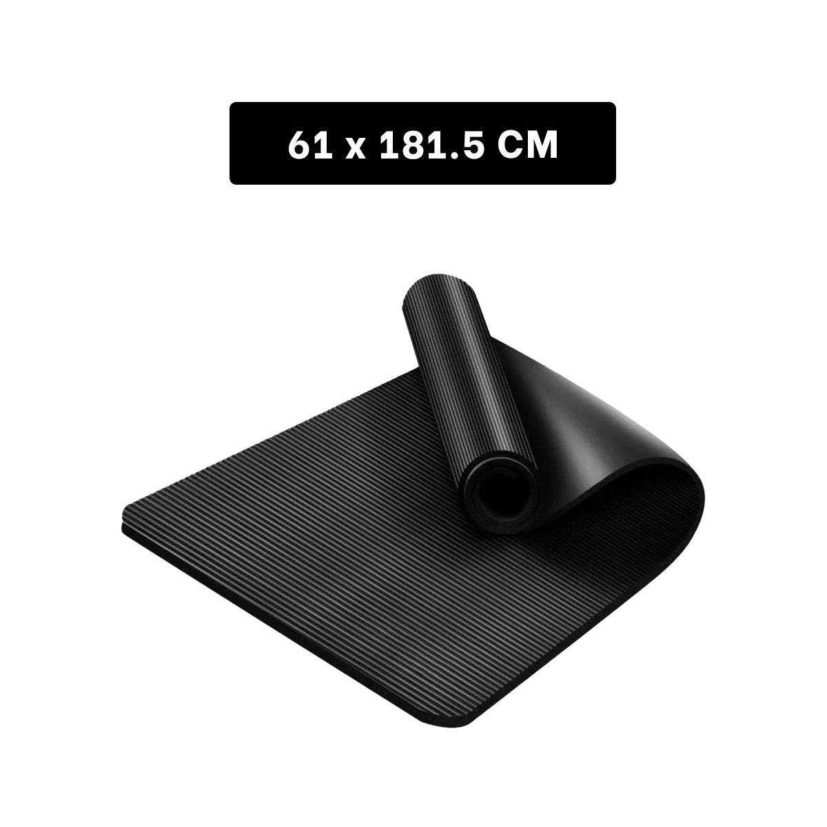 COLCHONETA 10MM ESPUMA NEGRO COMODA Y SUAVE PARA YOGA Y ESTIRAMIENTO - 4