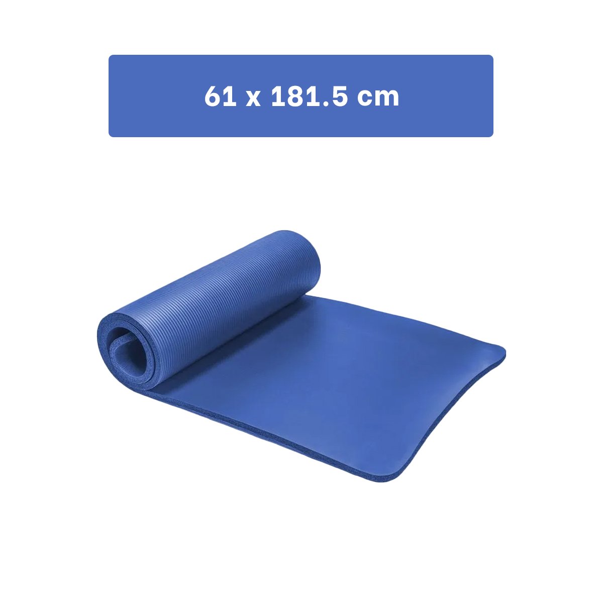 PACK4 BASE PREMIUM 10MM ESPUMA AZUL SUAVE Y ANTIDESLIZANTE PARA FITNESS Y+REGALO STICKER - 4