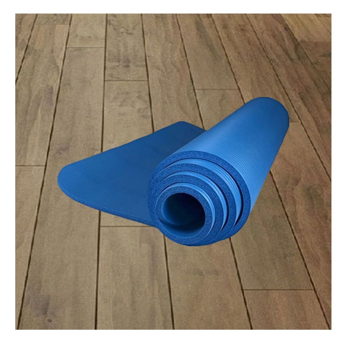 PACK4 BASE PREMIUM 10MM ESPUMA AZUL SUAVE Y ANTIDESLIZANTE PARA FITNESS Y+REGALO STICKER - 5