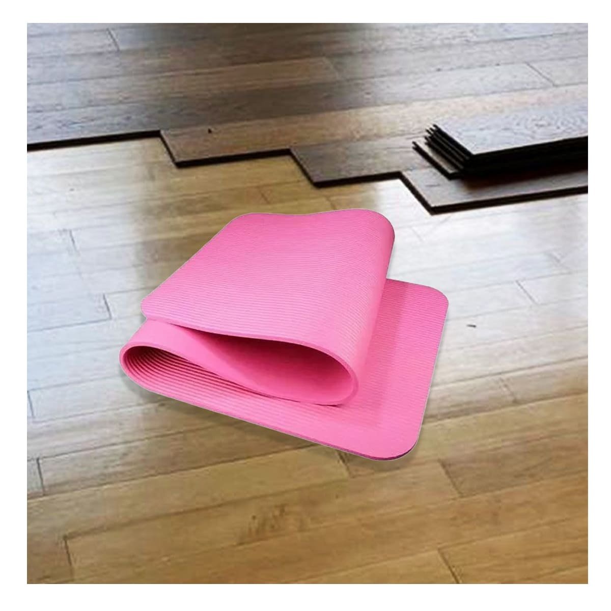 PACK6 TAPIZ 10MM ESPUMA FUCSIA COMODO Y LIGERO PARA YOGA Y ESTIRAMIENTO Y+REGALO STICKER - 3
