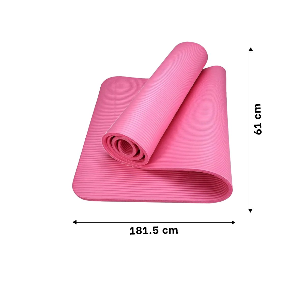 COLCHONETA PLUS 10MM ESPUMA FUCSIA ANTIDESLIZANTE Y SUAVE PARA FITNESS Y+LIGAS REGALO - 4