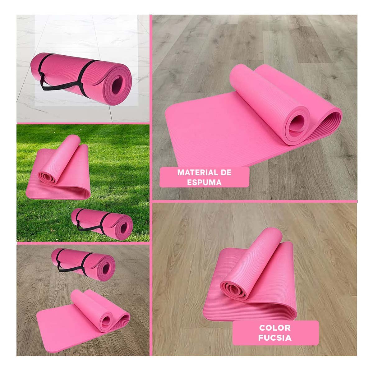 PACK6 PLATAFORMA PRO 10MM ESPUMA FUCSIA COMODA Y FLEXIBLE PARA ACTIVIDAD Y+PAPEL REGALO - 3