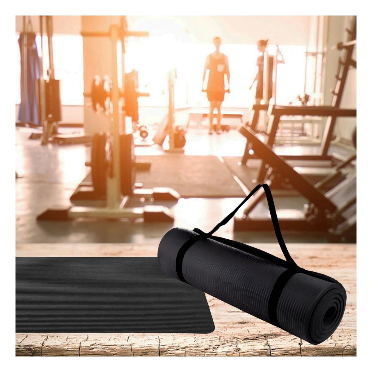 COLCHONETA PRO 10MM ESPUMA NEGRO COMODA Y FLEXIBLE PARA ACTIVIDAD Y+POST IT - 2