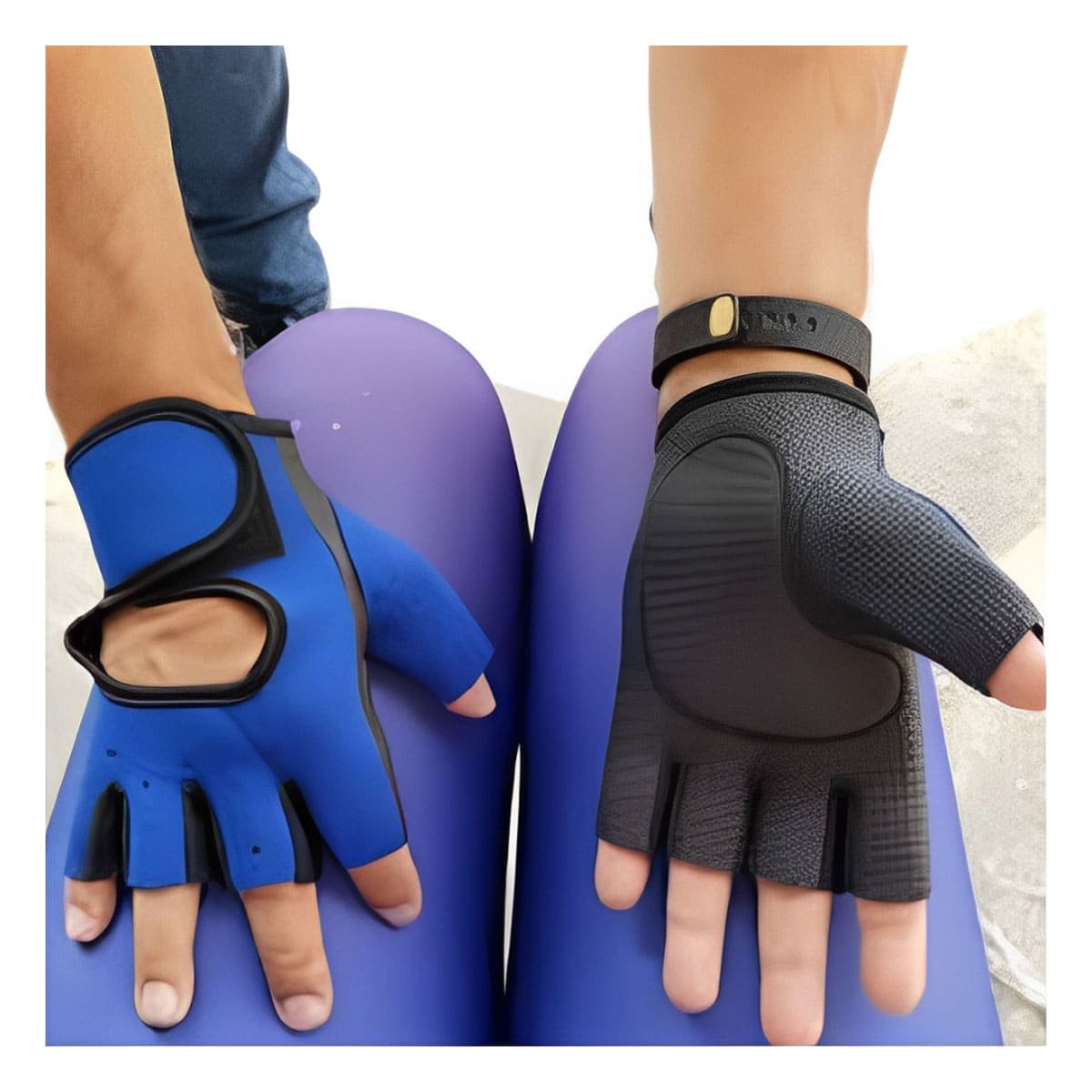 PACK2 FINGERS RESISTENTES AZULES PARA ACTIVIDADES DEPORTIVAS PROLONGADAS Y+REGALO STICKER - 1
