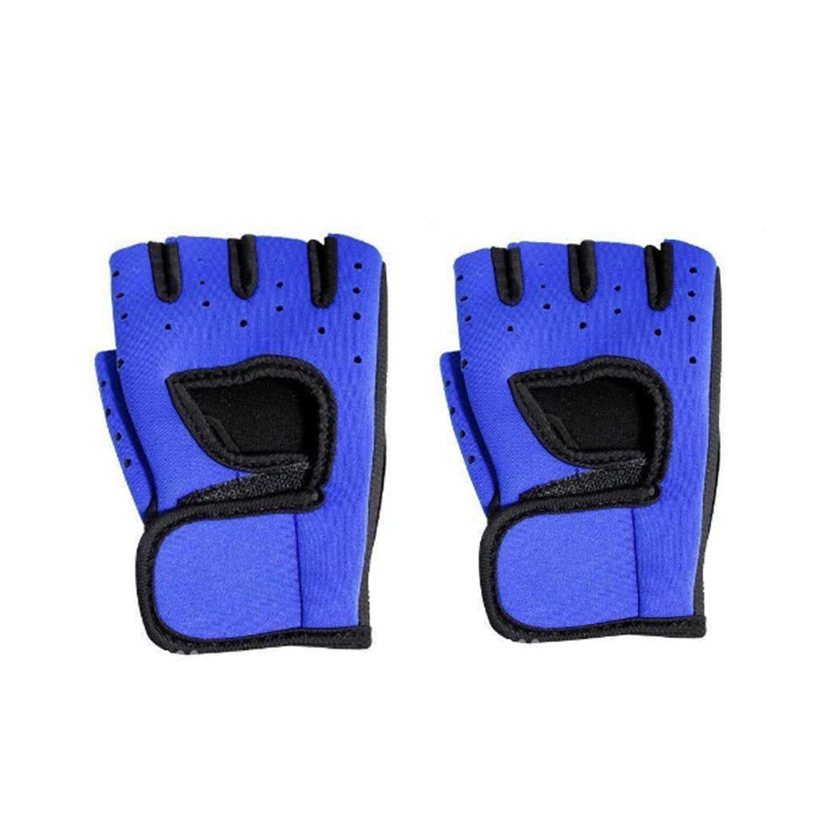 MANOPLAS PRO DEPORTIVAS AZUL ENCIMA FLEXIBLES Y SUAVES PARA USO DIARIO Y+LIGAS REGALO - 3