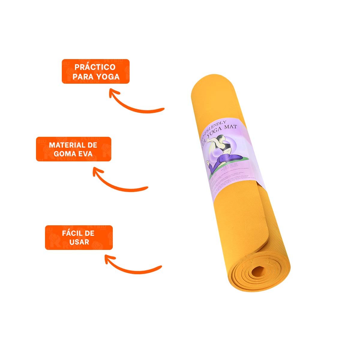 ALFOMBRA COMODA NARANJA DE GOMA EVA PARA JUEGOS Y MANUALIDADES INFANTILES - 3