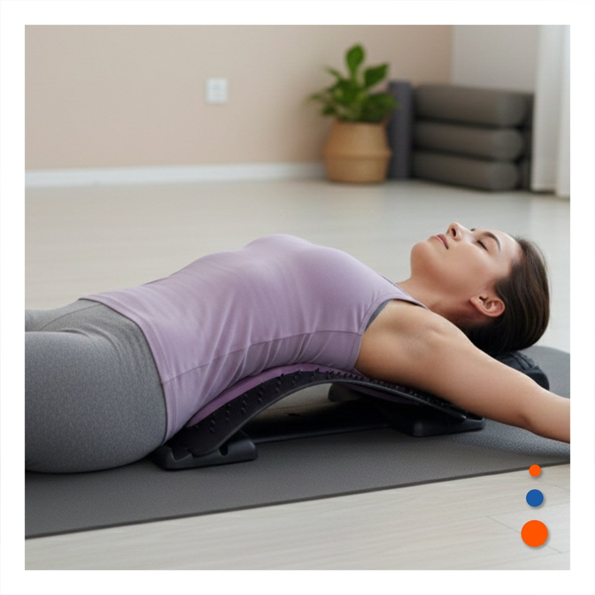 PACK2 ALMOHADILLA LUMBAR LILA SUAVE PARA MASAJES Y BIENESTAR GENERAL Y+REGALO STICKER - 3
