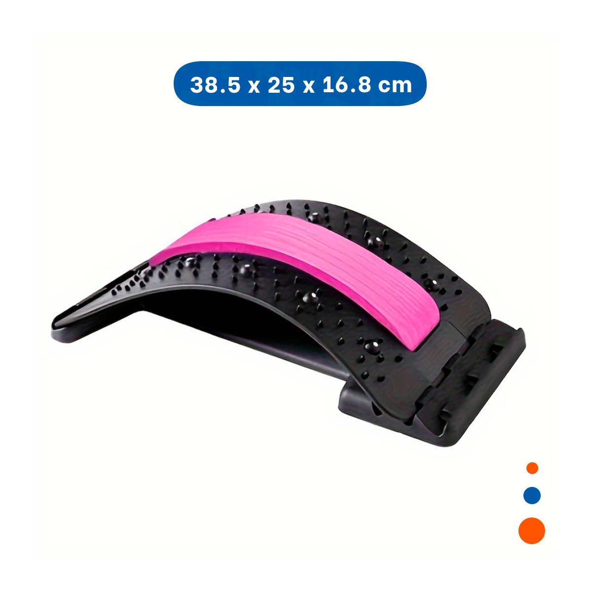 DISPOSITIVO LUMBAR FUCSIA EFICAZ PARA ALIVIAR DOLOR Y TENSION CORPORAL Y+PAPEL REGALO - 4