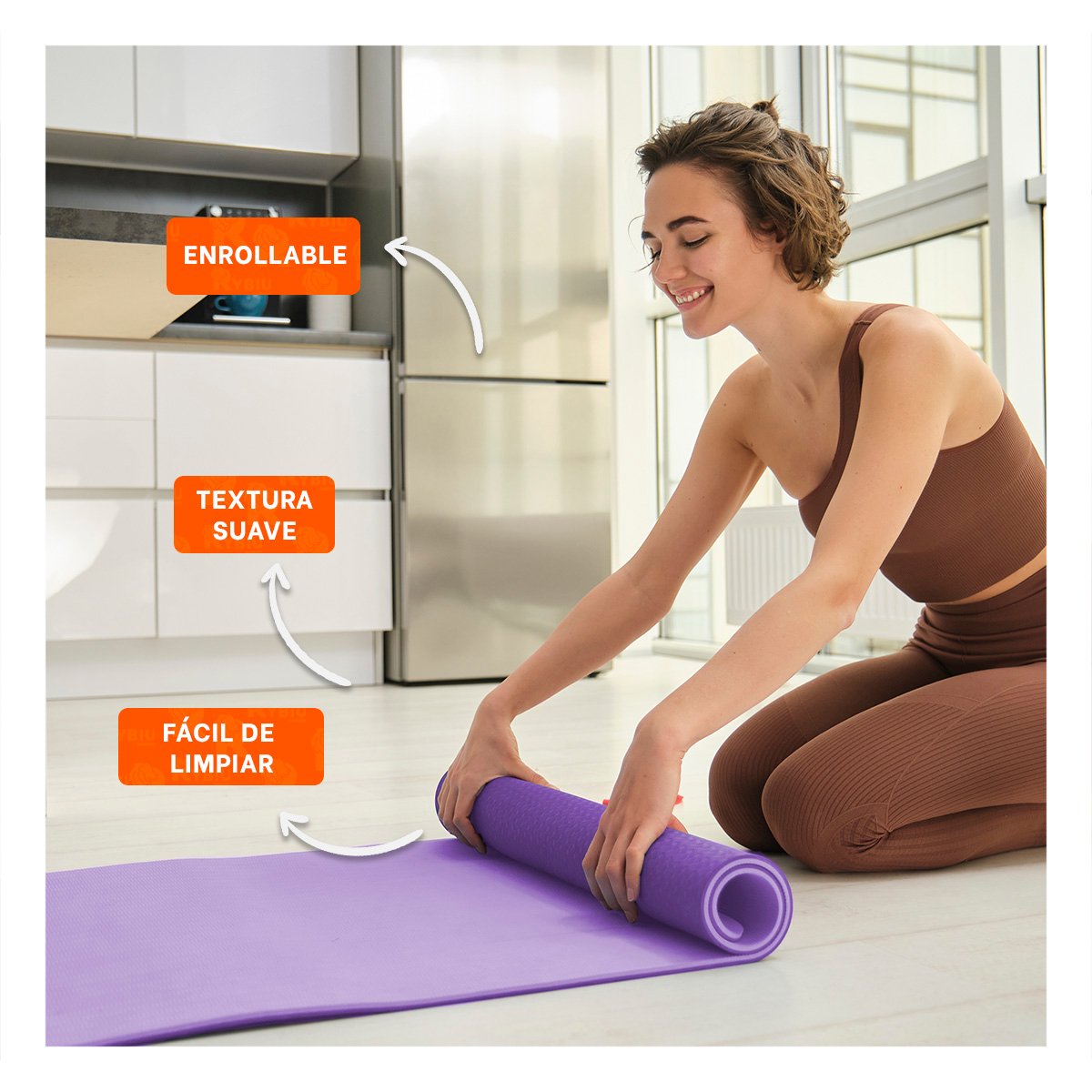 PACK6 ACOLCHADO PROFESIONAL LILA DE GOMA EVA 61X183CM PARA ENTRENAMIENTO Y+PAPEL REGALO - 2