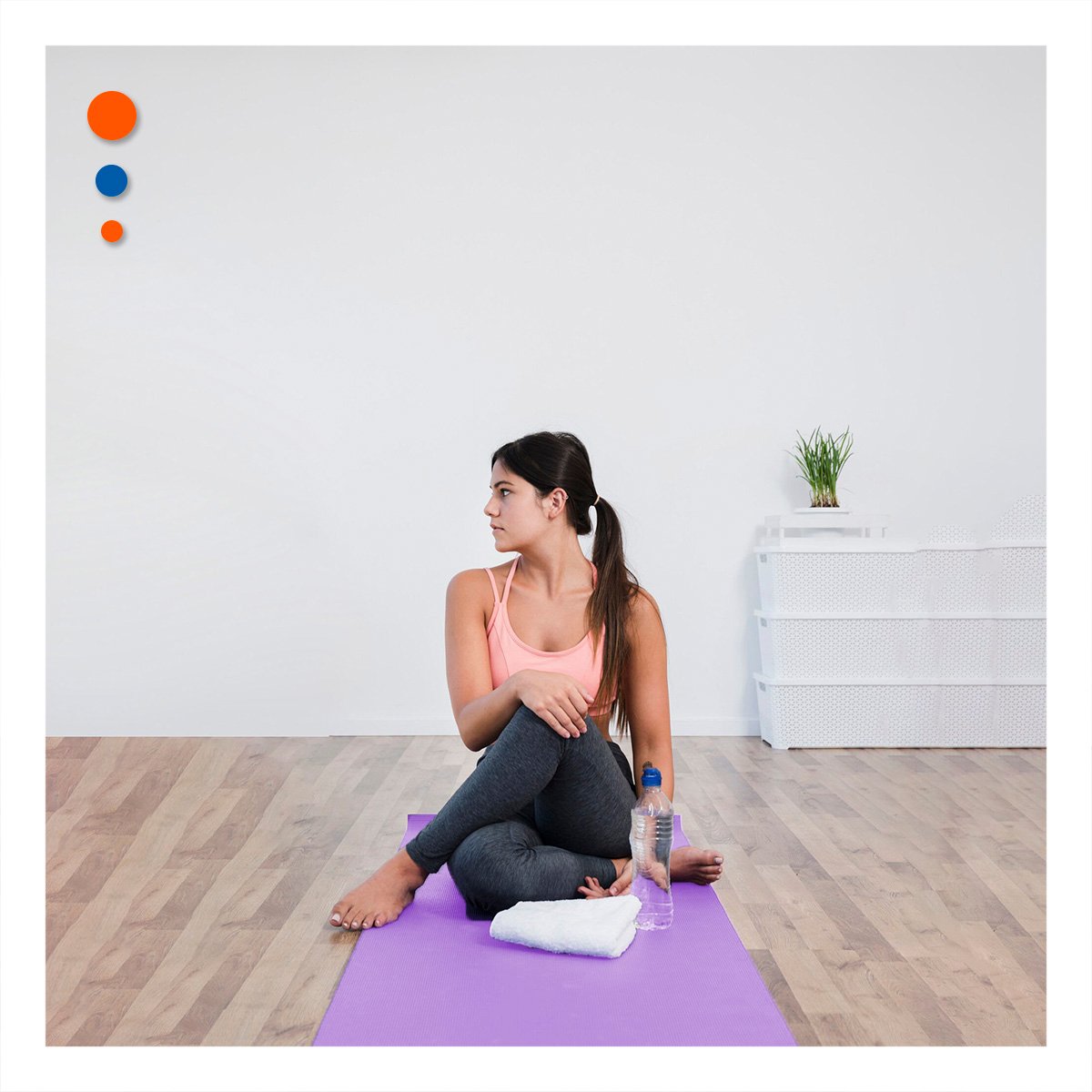 ALFOMBRA COMODA LILA DE GOMA EVA 61X183CM PARA EJERCICIOS Y PILATES EN CASA - 1
