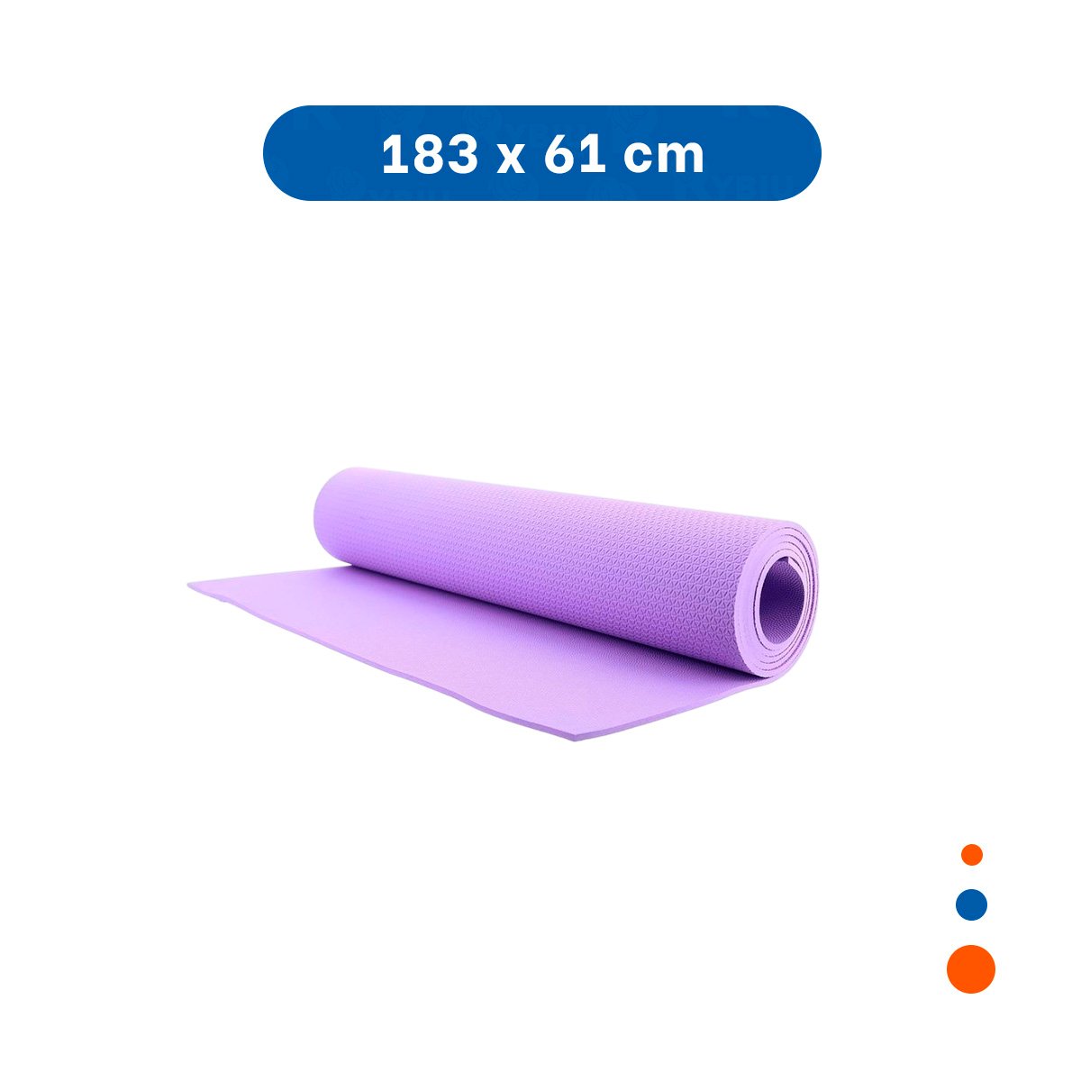 ALFOMBRA RESISTENTE LILA DE GOMA EVA 61X183CM PARA EJERCICIOS Y DEPORTES Y+LIGAS REGALO - 4