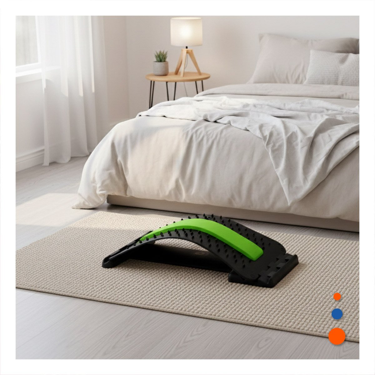 PACK6 COJIN LUMBAR VERDE SUAVE PARA MASAJES Y BIENESTAR GENERAL Y+PAPEL REGALO - 5