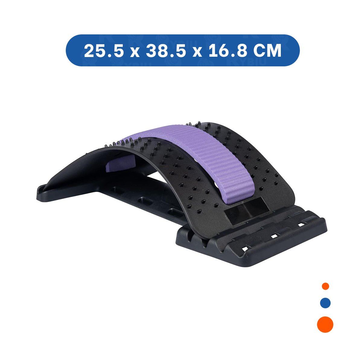 DISPOSITIVO LUMBAR LILA PROFESIONAL PARA TERAPIAS Y RELAJACION MUSCULAR Y+LIGAS REGALO - 4