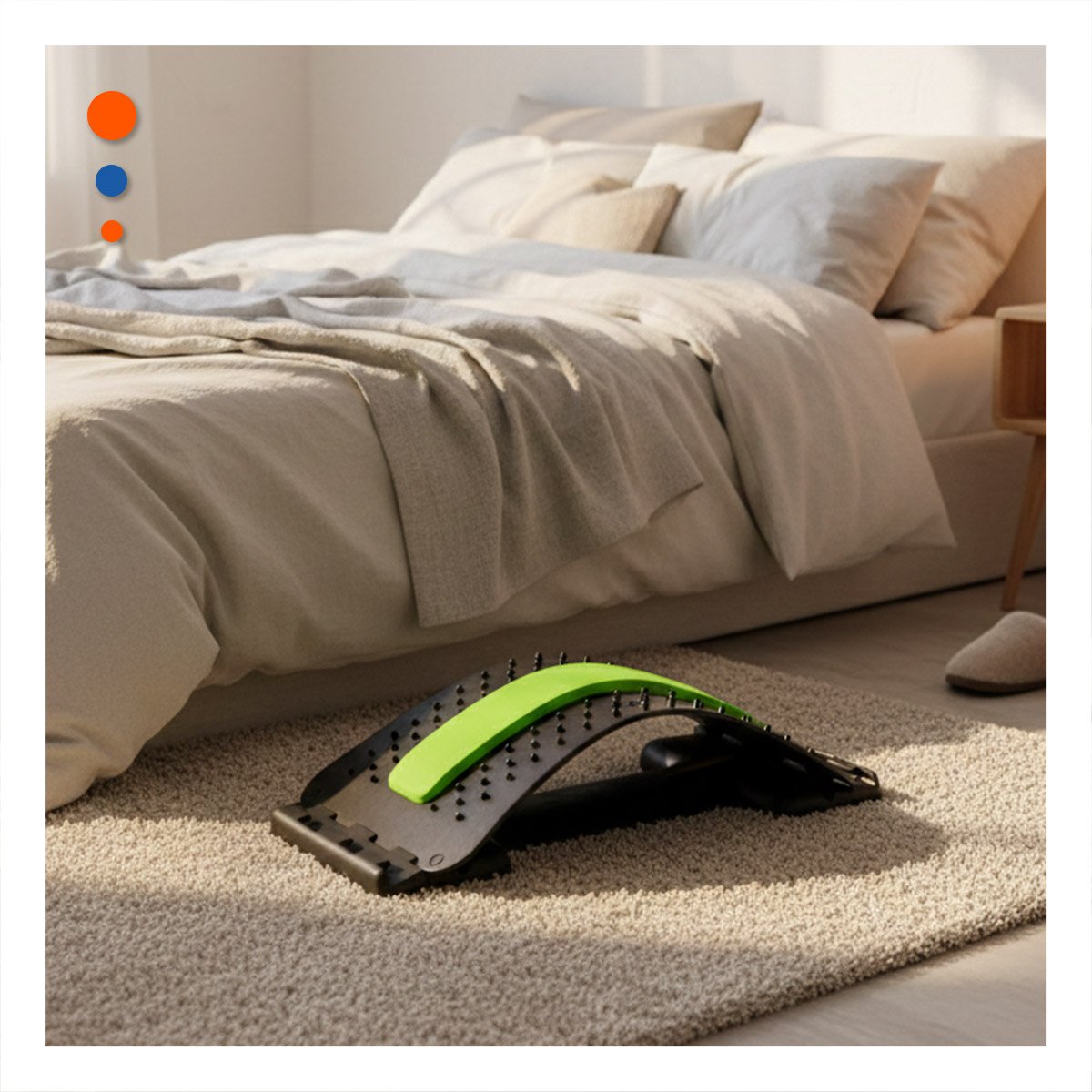 PACK4 COJIN LUMBAR VERDE COMODO PARA RELAJAR ESPALDA Y MUSCULOS CANSADOS - 3