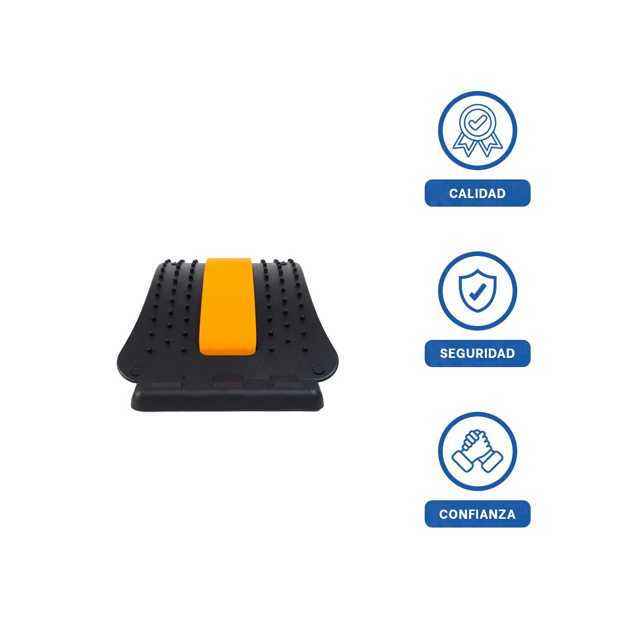 PACK6 SOPORTE LUMBAR NARANJA COMODO PARA RELAJAR MUSCULOS Y MEJORAR POSTURA Y+REGALO STICKER - 2
