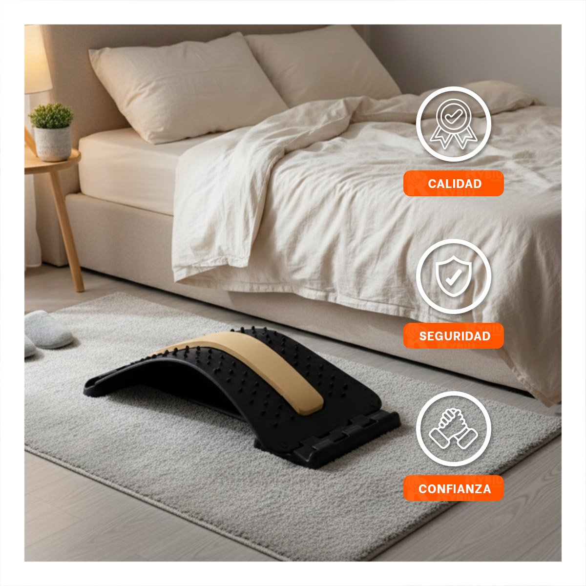 DISPOSITIVO LUMBAR MELON EFICAZ PARA ALIVIAR DOLOR Y TENSION CORPORAL Y+PAPEL REGALO - 3