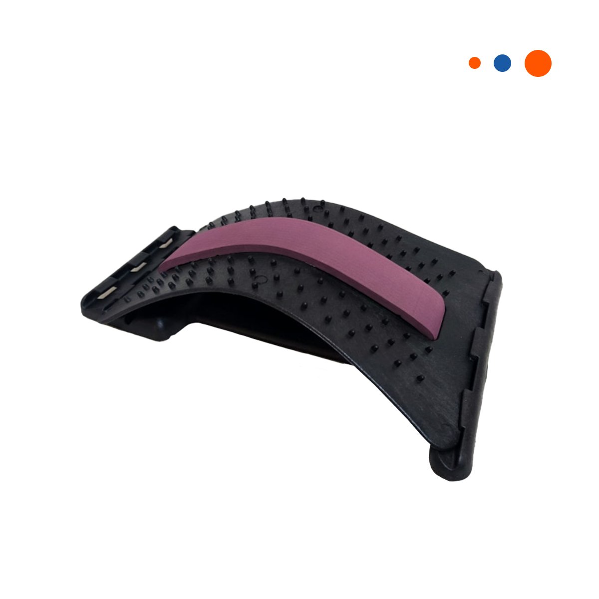 DISPOSITIVO LUMBAR GUINDA PORTATIL PARA USO EN CASA Y OFICINA FACIL Y+REGALO STICKER - 3