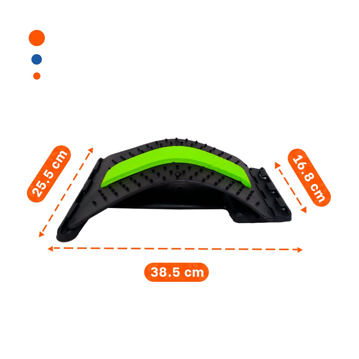 DISPOSITIVO LUMBAR VERDE EFICAZ PARA ALIVIAR DOLOR Y TENSION CORPORAL Y+PAPEL REGALO - 4