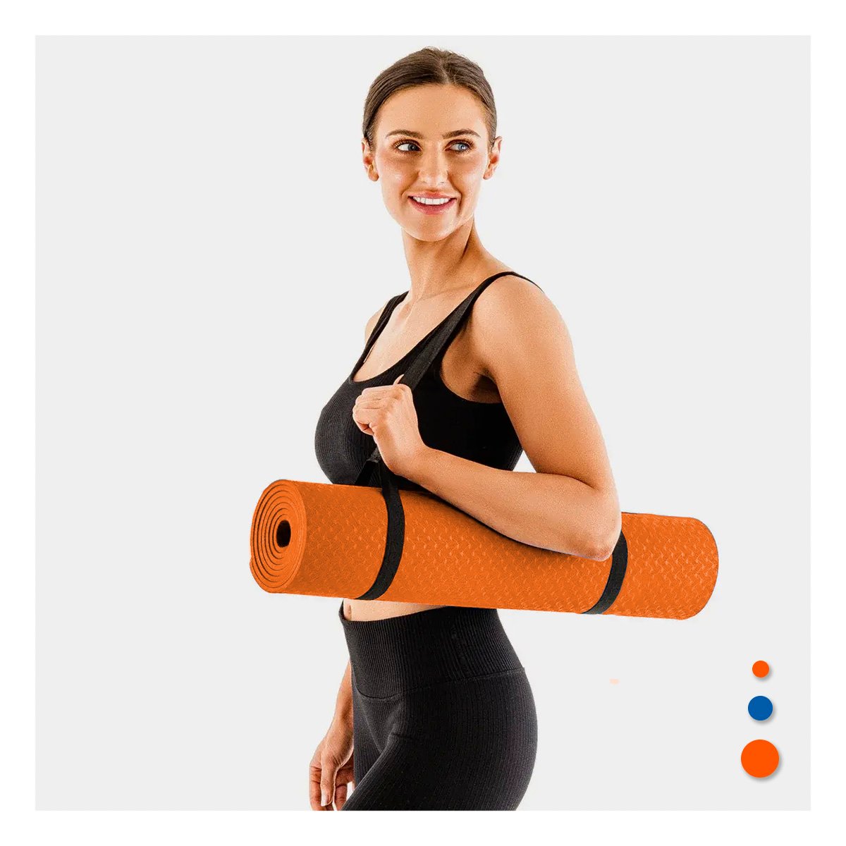 PACK2 BASE RESISTENTE NARANJA DE GOMA EVA 61X183CM PARA EJERCICIOS Y DEPORTES Y+PAPEL REGALO - 2
