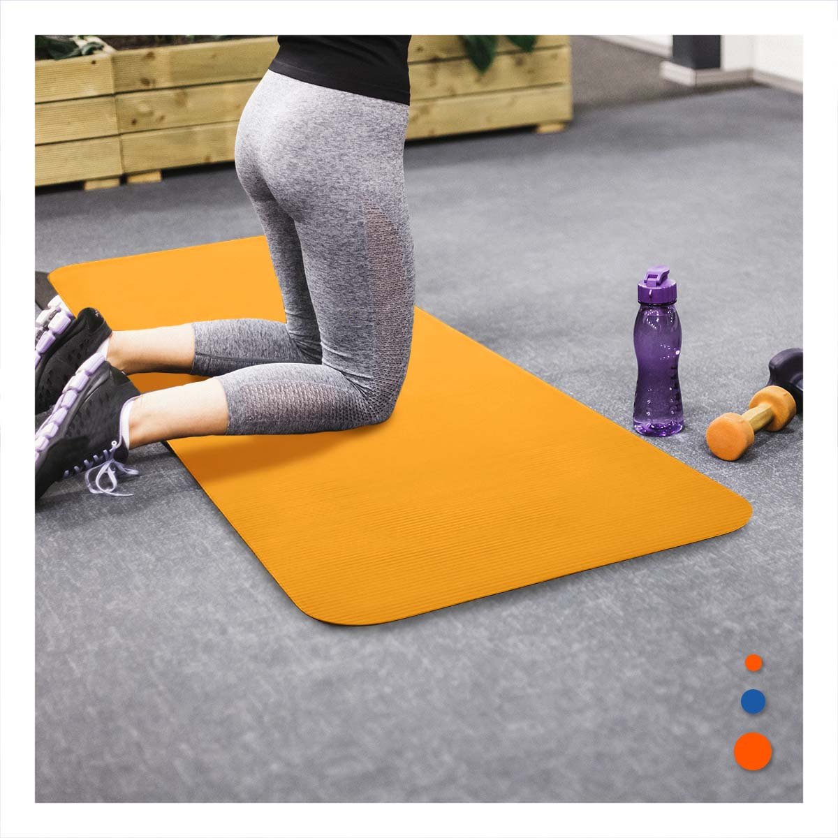 ALFOMBRA FLEXIBLE NARANJA DE GOMA EVA PARA MANUALIDADES Y EJERCICIOS Y+REGALO STICKER - 5