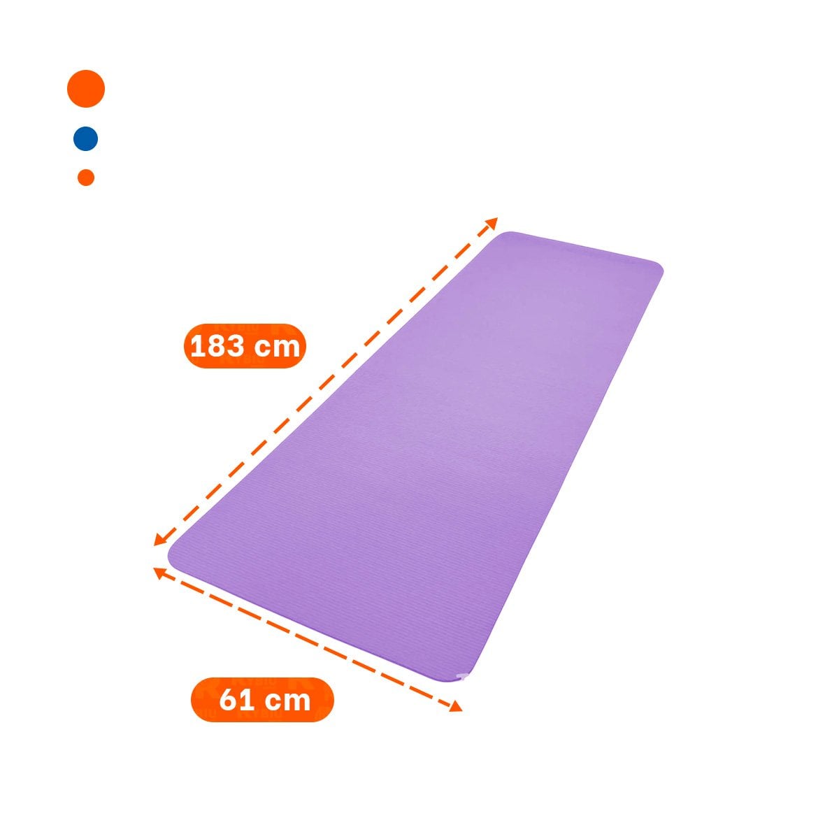 PACK2 BASE RESISTENTE LILA DE GOMA EVA 61X183CM PARA EJERCICIOS Y DEPORTES Y+PAPEL REGALO - 4