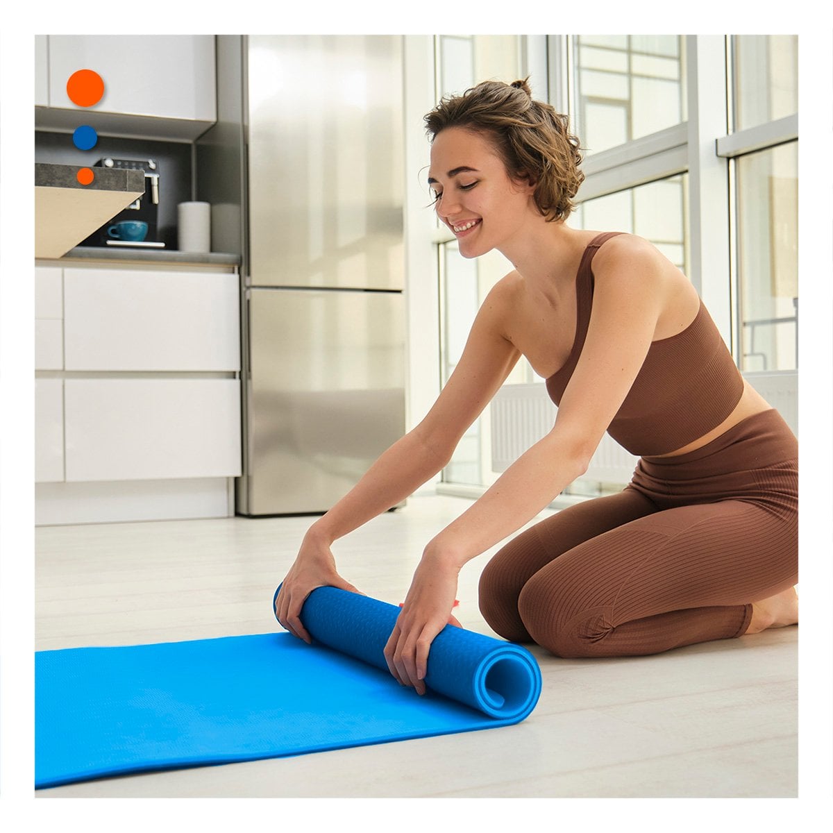 PACK2 BASE RESISTENTE AZUL DE GOMA EVA 61X183CM PARA EJERCICIOS Y DEPORTES Y+PAPEL REGALO - 1