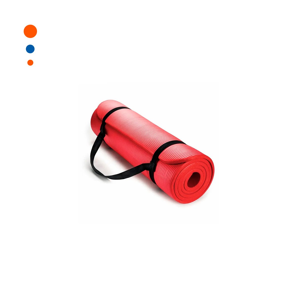PACK12 ALFOMBRILLA RESISTENTE ROJO DE GOMA EVA 61X183CM PARA EJERCICIOS Y+REGALO STICKER - 2