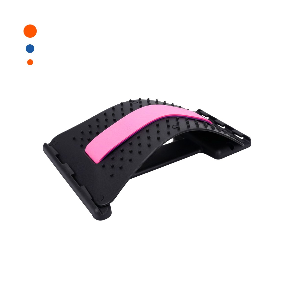 PACK2 ACCESORIO PORTATIL DE MASAJE LUMBAR EN ROSADO Y MORADO PRACTICO Y+REGALO STICKER - 2