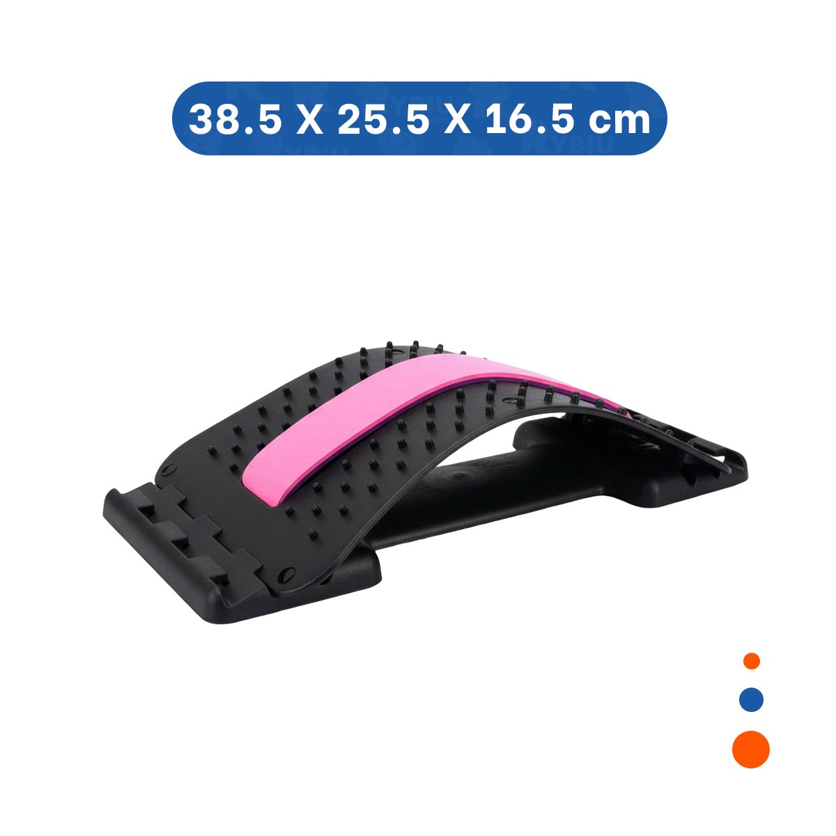 PACK4 SOPORTE LUMBAR PORTATIL EN ROSADO Y MORADO CON VIBRACION Y+PAPEL REGALO - 4