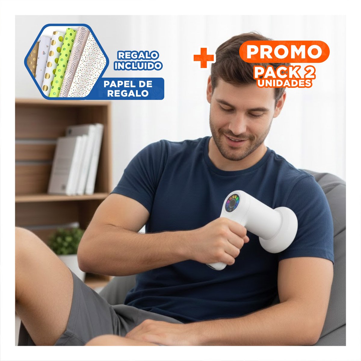 PACK2 EQUIPO PROFESIONAL 5 CABEZALES INALAMBRICO BLANCO ALTA CALIDAD Y+PAPEL REGALO - 1