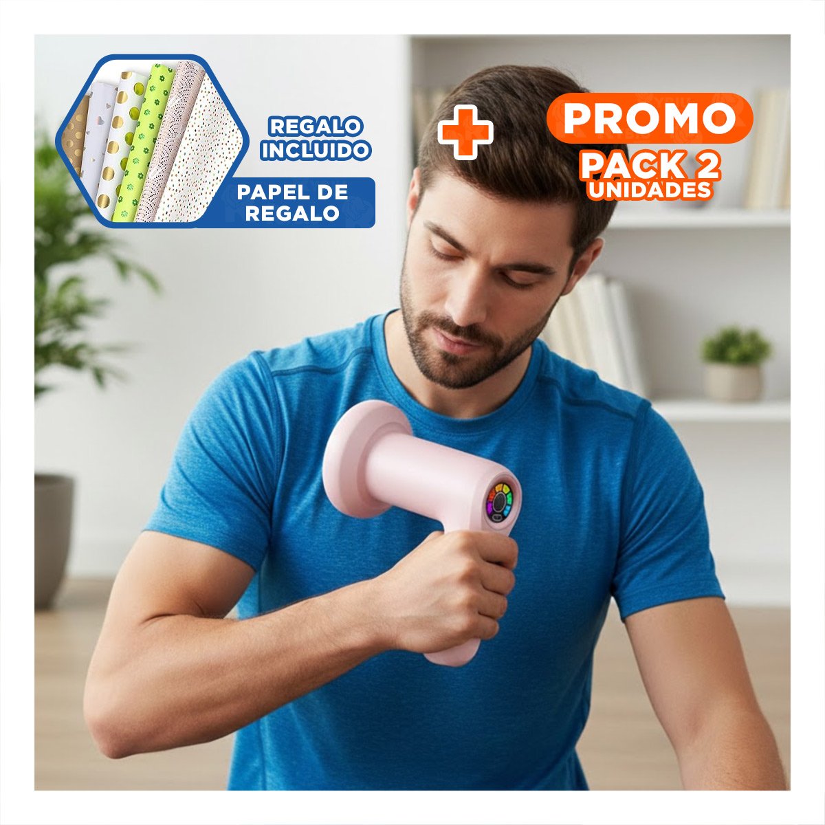 PACK2 EQUIPO PROFESIONAL 5 CABEZALES INALAMBRICO ROSADO ALTA CALIDAD Y+PAPEL REGALO - 1